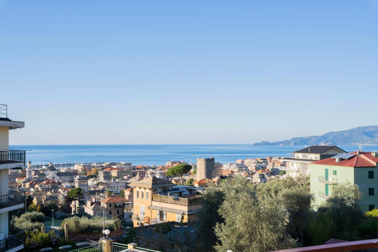 شقة 093 - Casa Panorama, Vista Mare E Vista Portofino, 500 Metri Centro Di Chiavari, Posto Auto Gratis Incluso المظهر الخارجي الصورة
