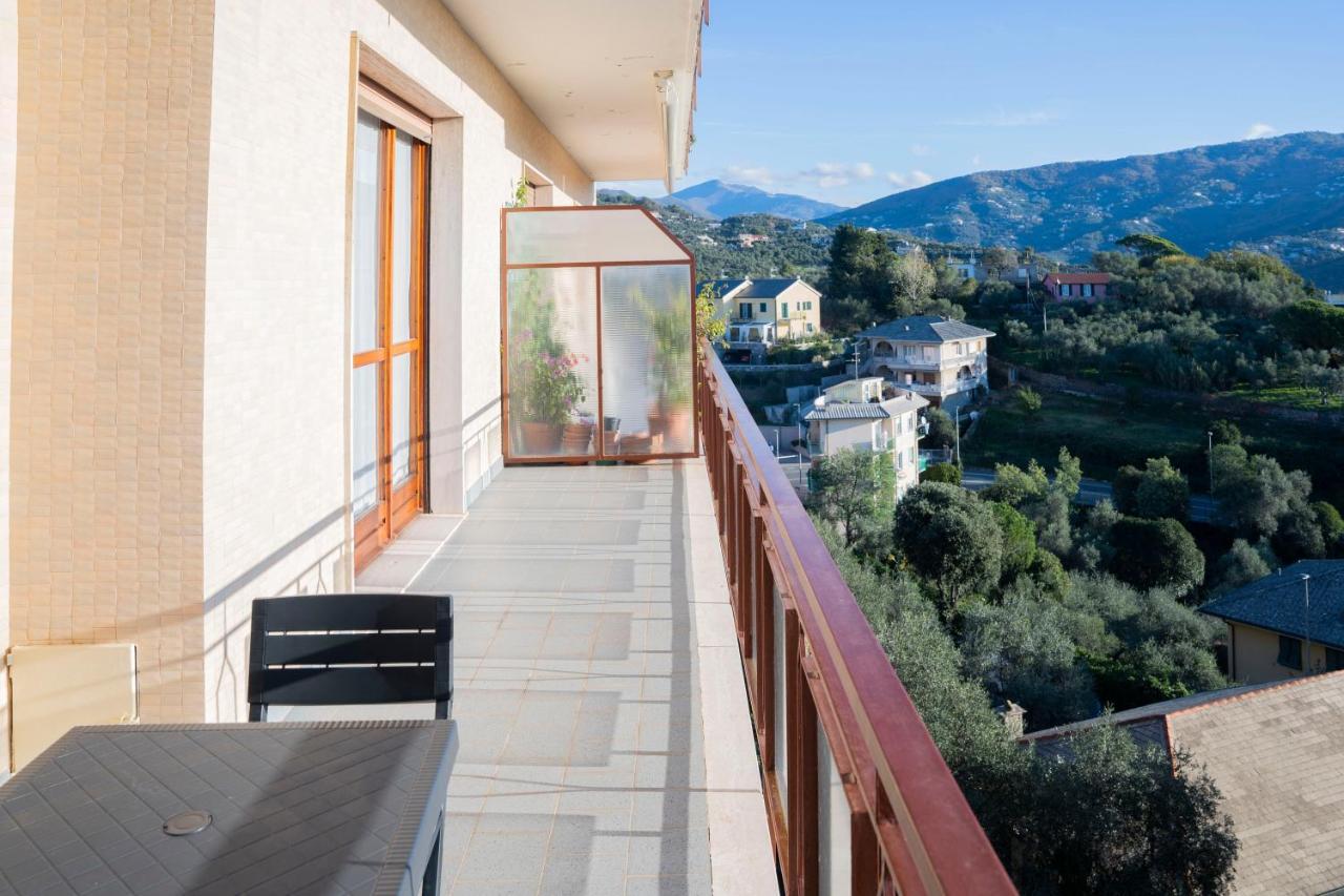 شقة 093 - Casa Panorama, Vista Mare E Vista Portofino, 500 Metri Centro Di Chiavari, Posto Auto Gratis Incluso المظهر الخارجي الصورة