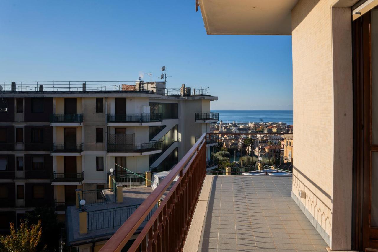 شقة 093 - Casa Panorama, Vista Mare E Vista Portofino, 500 Metri Centro Di Chiavari, Posto Auto Gratis Incluso المظهر الخارجي الصورة