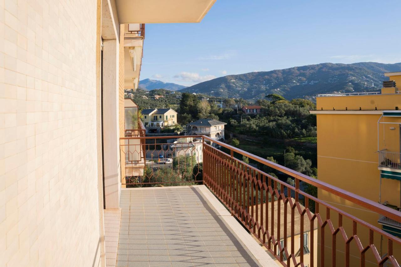 شقة 093 - Casa Panorama, Vista Mare E Vista Portofino, 500 Metri Centro Di Chiavari, Posto Auto Gratis Incluso المظهر الخارجي الصورة